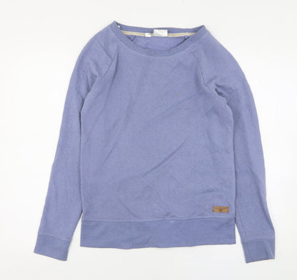 Bonprix Womens Blue  Cotton Pullover Sweatshirt Size S