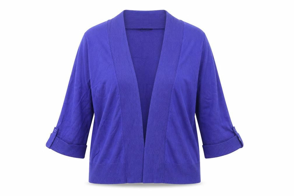 Womens UK Size S M&Co Blue Cardigan Jumper