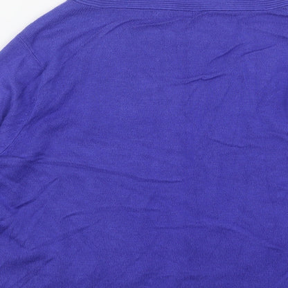Womens UK Size S M&Co Blue Cardigan Jumper