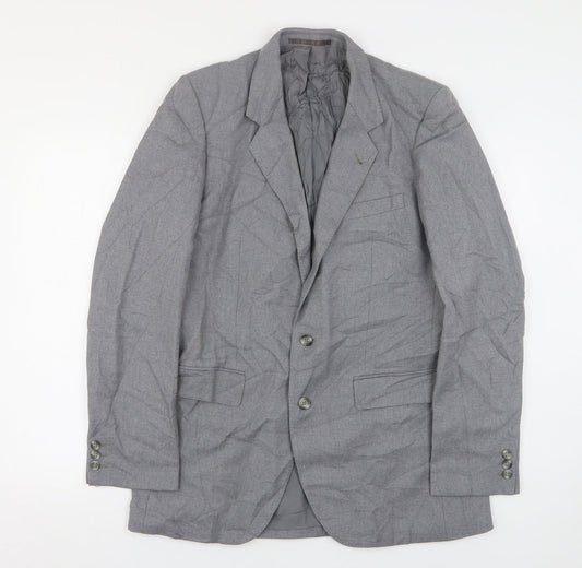 Mens UK Size 38 Burton Regular Grey Suit Jacket