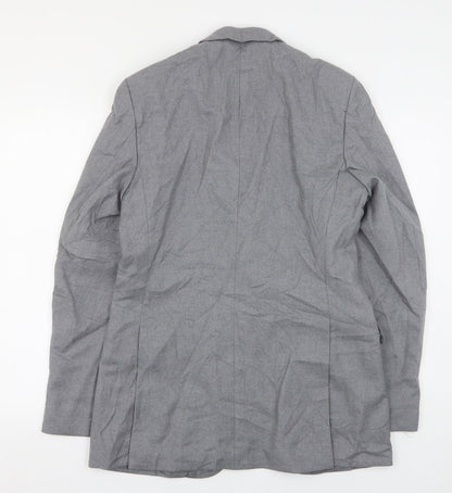 Mens UK Size 38 Burton Regular Grey Suit Jacket