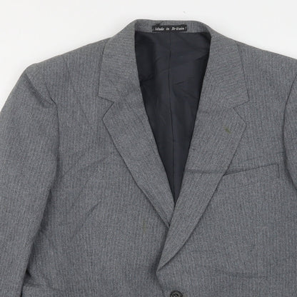 Mens UK Size 42 Greenwoods Regular Grey Suit Jacket