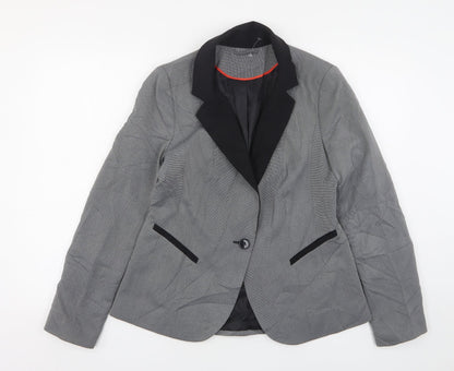 F&F Womens Grey  Polyester Jacket Blazer Size 12