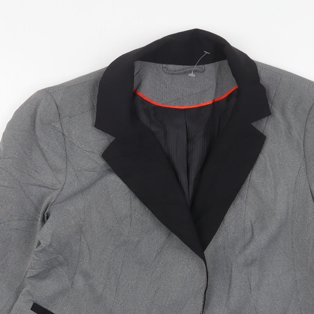 F&F Womens Grey  Polyester Jacket Blazer Size 12
