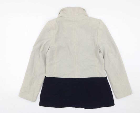 Atmosphere Womens Beige  Polyester Jacket Blazer Size 10
