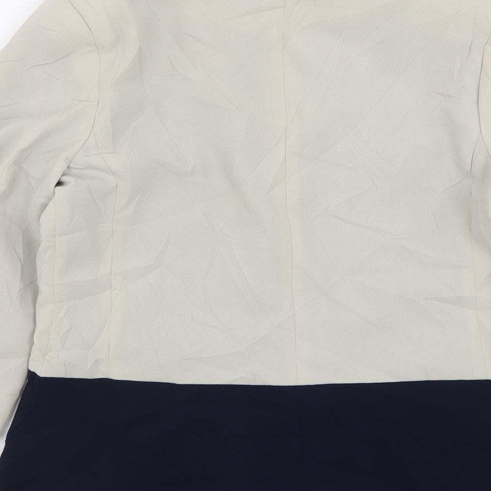Atmosphere Womens Beige  Polyester Jacket Blazer Size 10
