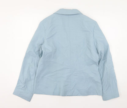 Womens UK Size 12 Slimma Regular Blue Suit Jacket