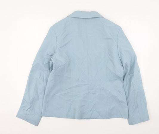 Womens UK Size 12 Slimma Regular Blue Suit Jacket