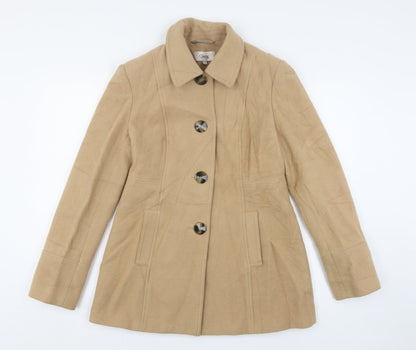 Womens UK Size 10 Marks and Spencer Beige Overcoat