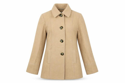 Womens UK Size 10 Marks and Spencer Beige Overcoat