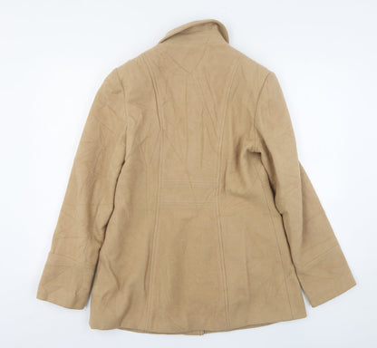 Womens UK Size 10 Marks and Spencer Beige Overcoat