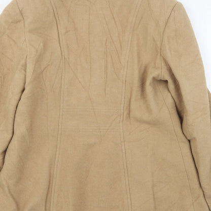 Womens UK Size 10 Marks and Spencer Beige Overcoat