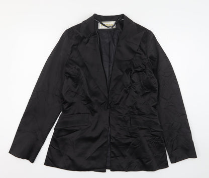 Roman Womens Black  Polyester Jacket Suit Jacket Size 14