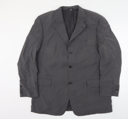 Mens UK Size 46 BARUTTI Regular Grey Suit Jacket