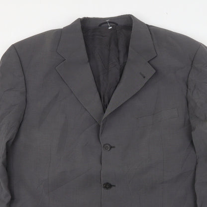 Mens UK Size 46 BARUTTI Regular Grey Suit Jacket