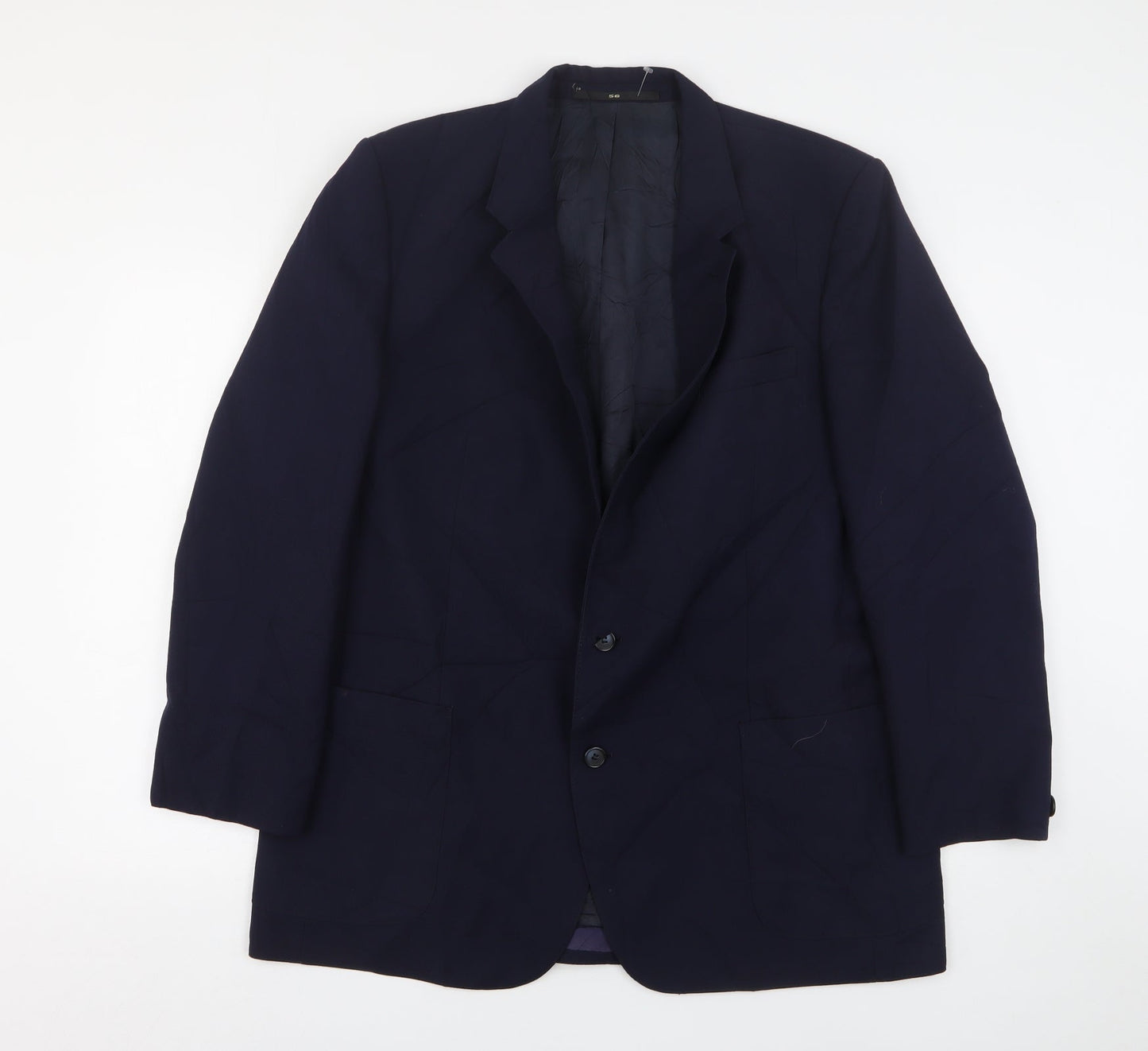 Mens UK Size 46 Canda Regular Blue Suit Jacket