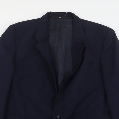 Mens UK Size 46 Canda Regular Blue Suit Jacket