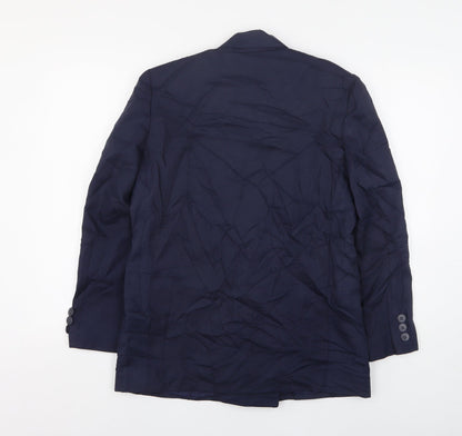 Imagination Womens Blue  Polyester Jacket Suit Jacket Size 12