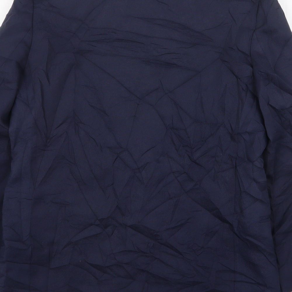 Imagination Womens Blue  Polyester Jacket Suit Jacket Size 12