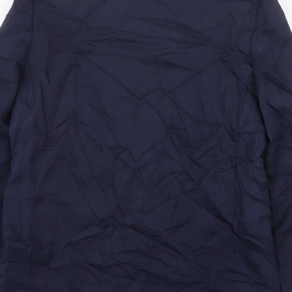 Imagination Womens Blue  Polyester Jacket Suit Jacket Size 12