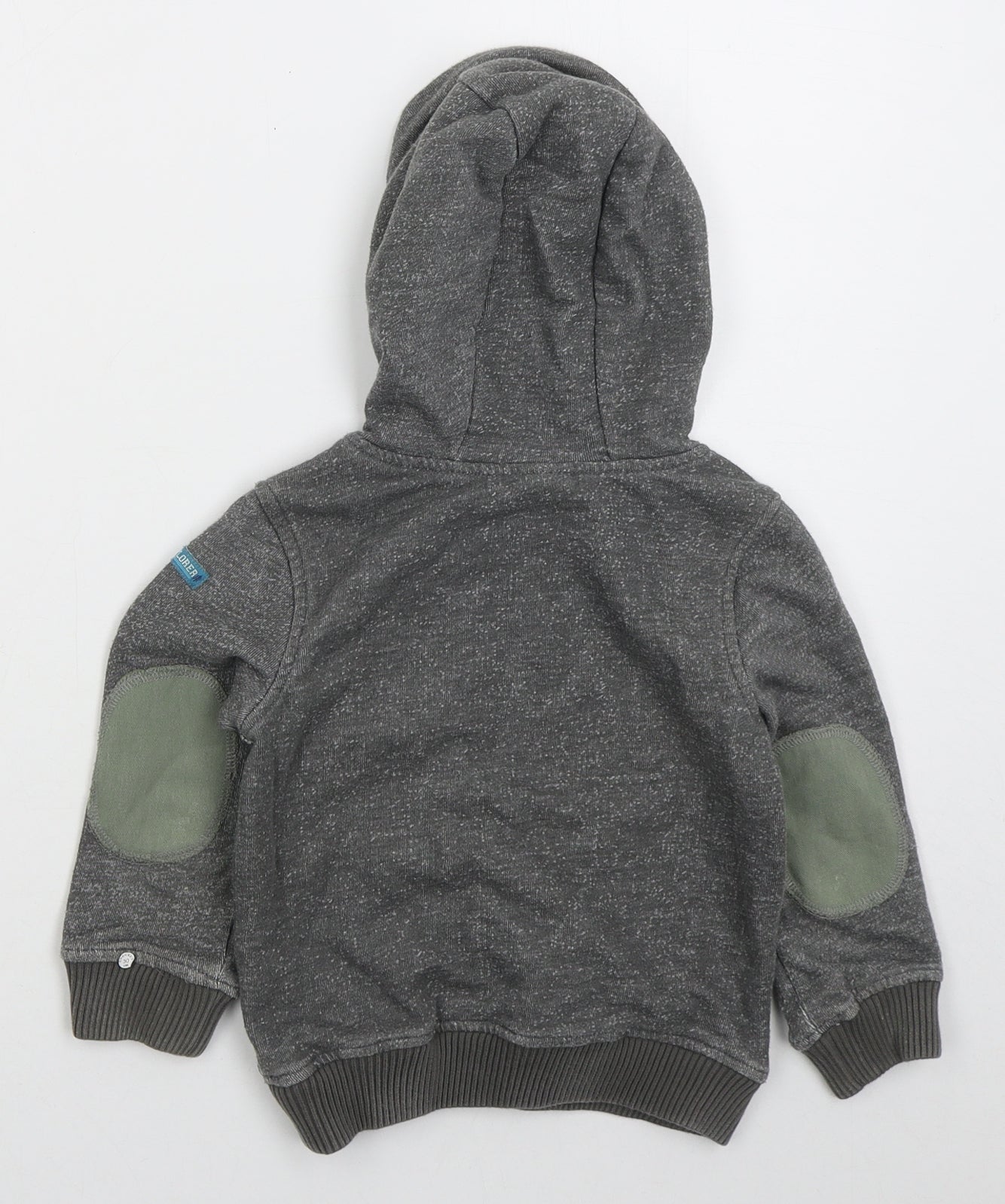 Mini Club Boys Grey  Cotton Pullover Hoodie Size 2-3 Years  Pullover - Adventure