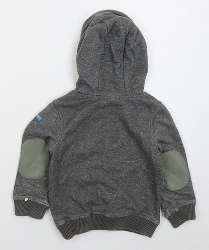Mini Club Boys Grey  Cotton Pullover Hoodie Size 2-3 Years  Pullover - Adventure
