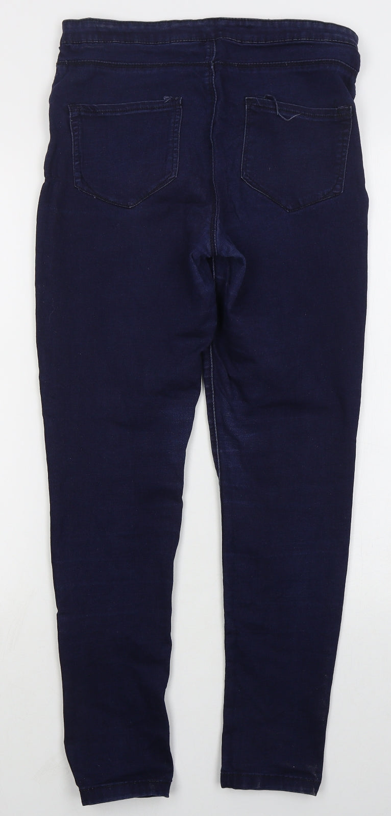 Denim Co Womens Blue  Cotton Skinny Jeans Size 12 L27 in Regular Button