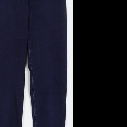 Denim Co Womens Blue  Cotton Skinny Jeans Size 12 L27 in Regular Button