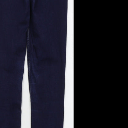Denim Co Womens Blue  Cotton Skinny Jeans Size 12 L27 in Regular Button