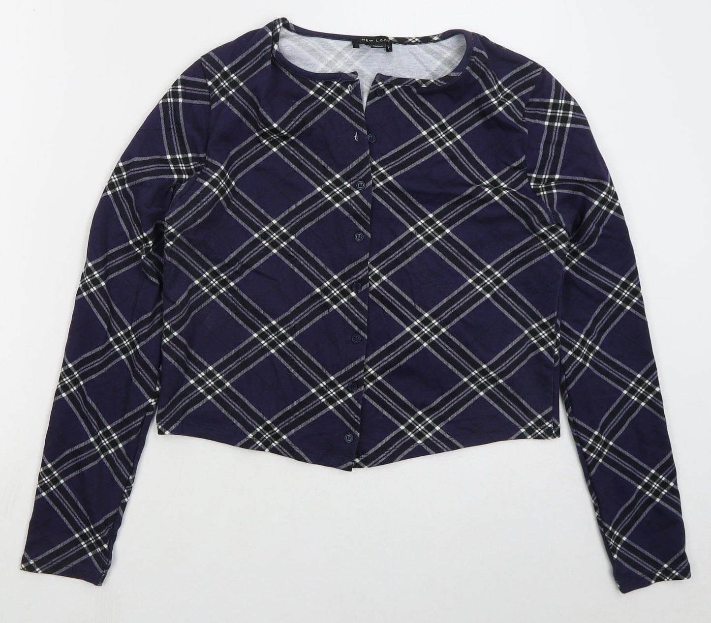 Womens UK Size 16 New Look Blue Cardigan Jumper