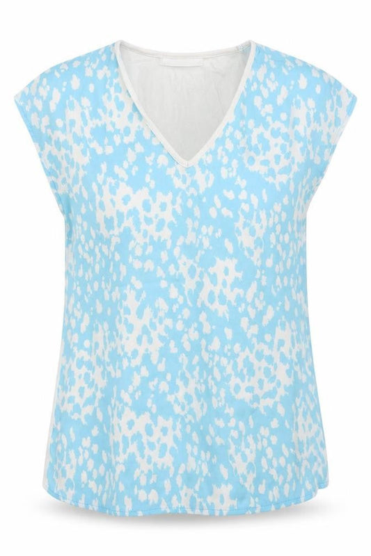 Womens UK Size XS Dunnes Blue Basic T-Shirt
