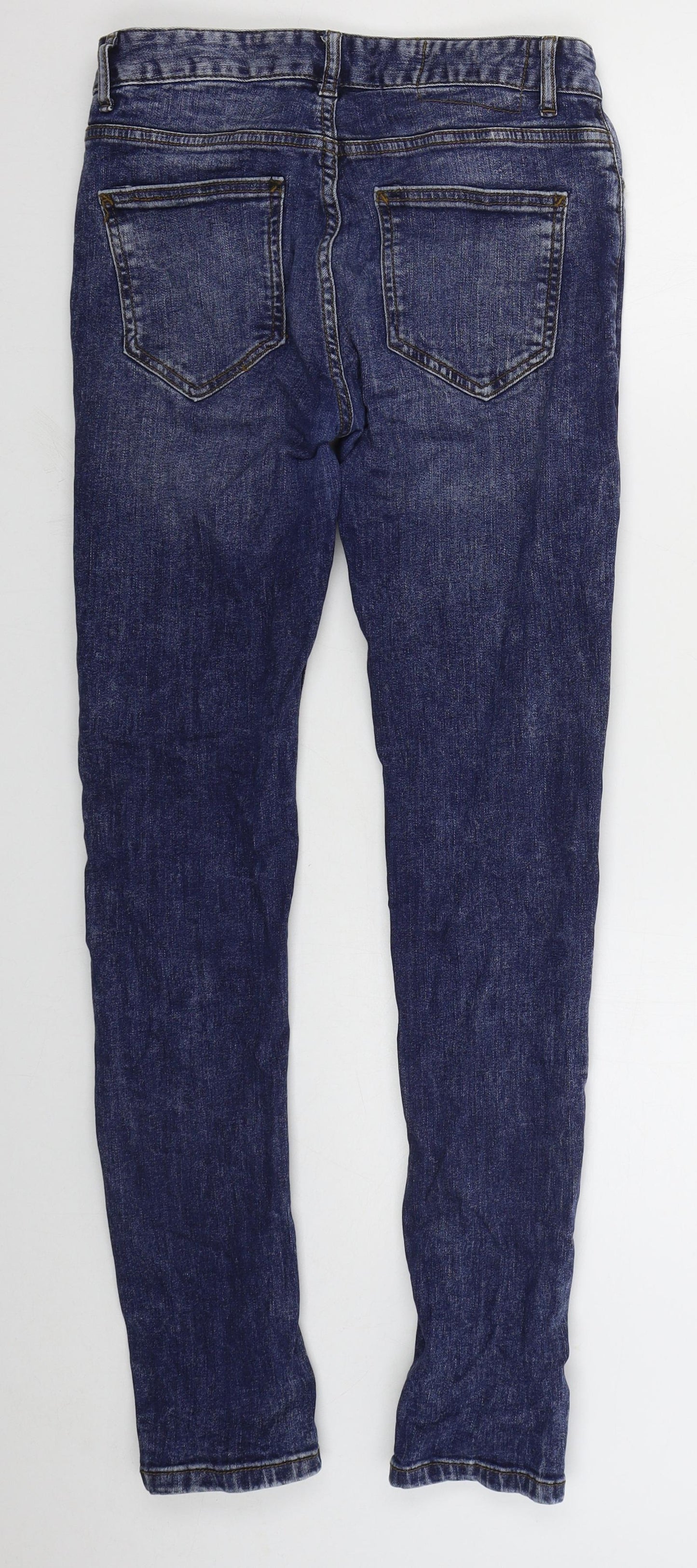Denim Co Mens Blue  Cotton Skinny Jeans Size 28 L32 in Regular Button