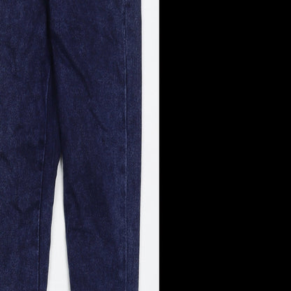 Denim Co Womens Blue  Cotton Skinny Jeans Size 10 L29 in Regular Button