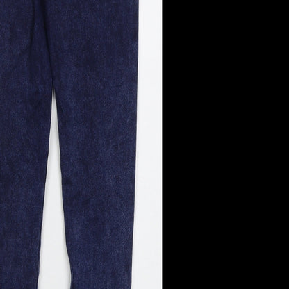 Denim Co Womens Blue  Cotton Skinny Jeans Size 10 L29 in Regular Button