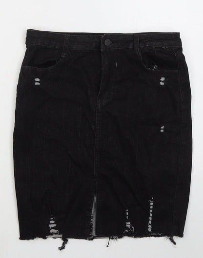 Womens UK Size 30 in Preworn Straight & Pencil Denim Skirt