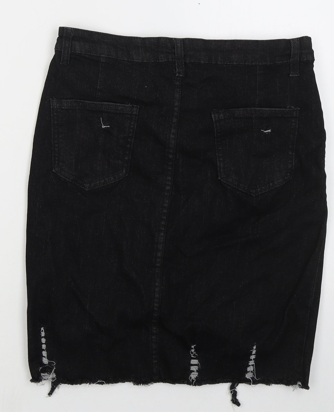 Womens UK Size 30 in Preworn Straight & Pencil Denim Skirt