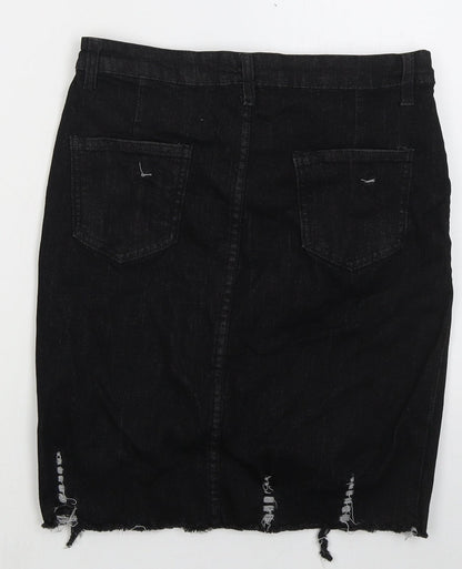 Womens UK Size 30 in Preworn Straight & Pencil Denim Skirt