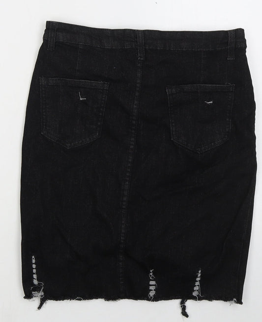 Womens UK Size 30 in Preworn Straight & Pencil Denim Skirt