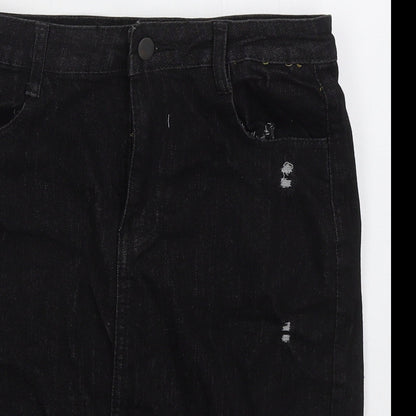 Womens UK Size 30 in Preworn Straight & Pencil Denim Skirt