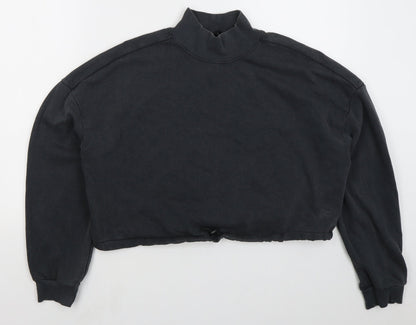 H&M Womens Grey  Cotton Pullover Sweatshirt Size L  Pullover