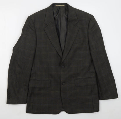 Mens UK Size 38 Brook Taverner Regular Brown Suit Jacket