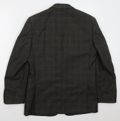Mens UK Size 38 Brook Taverner Regular Brown Suit Jacket