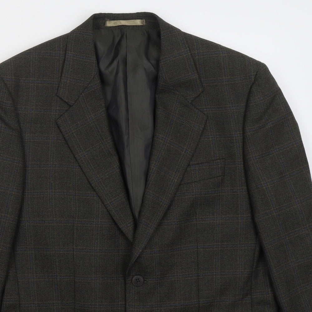 Mens UK Size 38 Brook Taverner Regular Brown Suit Jacket