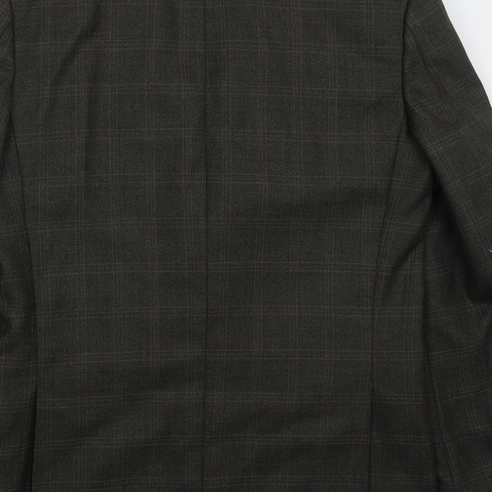 Mens UK Size 38 Brook Taverner Regular Brown Suit Jacket