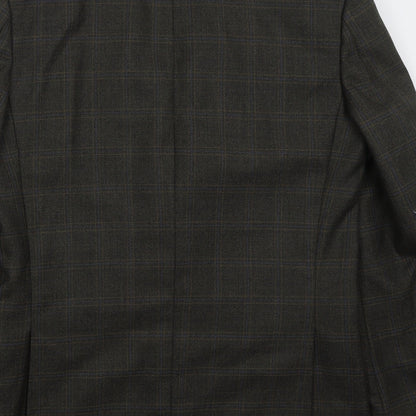Mens UK Size 38 Brook Taverner Regular Brown Suit Jacket