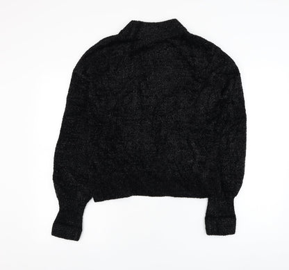 Womens UK Size 6 H&M Black Pullover Jumper