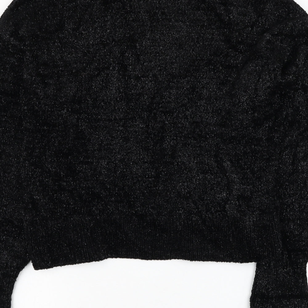 Womens UK Size 6 H&M Black Pullover Jumper