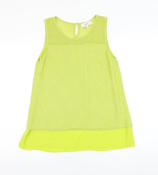 Womens UK Size 12 NEXT Green Basic Tank