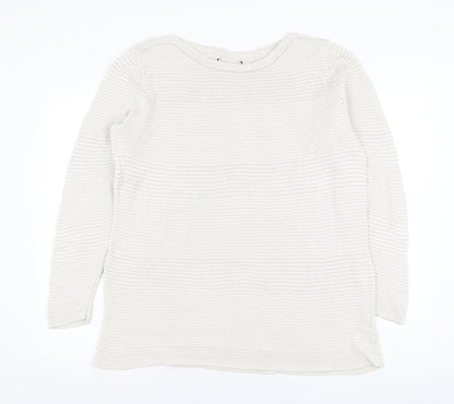 Womens UK Size M Preworn Beige Pullover Jumper