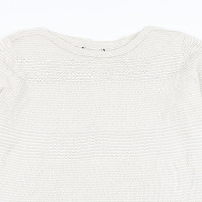 Womens UK Size M Preworn Beige Pullover Jumper
